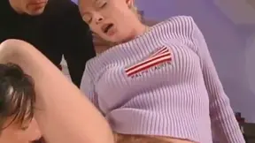 Seductive Blonde Gets Double Penetrated Right in Her Office Cubicle