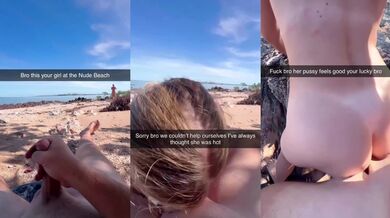 CHEATING SNAP - Caught My Best Friends Girl on the Nude Beach!