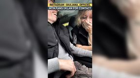 Giuliana rides and blows massive cocks in boyf's Tesla.