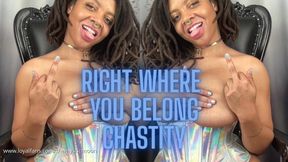Right Where you Belong Chastity Tease