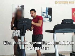 Risky Gym Sex With A Venezuelan Bawdy Wench