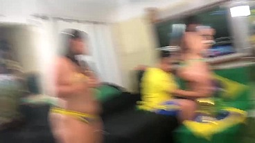 COPA DO MUNDO 2022 DEPOIS QUE O BRASIL GANHOU FUI METER COM A NOVINHA PARA COMEMORAR NO PELO