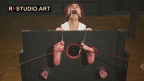 Daria in Heavy Stocks - Bastinado and Tickling (FULL HD MP4)