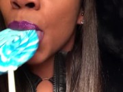 ASMR - Sucking Licking Moaning - Leather Jacket - EbonyLovers