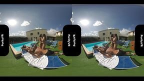 The reaction of 3 lesbians who for the first time have their pussy licked by a man