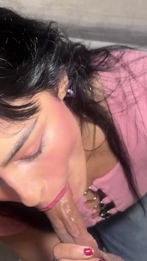 Amateur Public Pickup: Latina Fan With Pornhub Backpack Gives Deepthroat Blowjob &amp; Gets Raw Creampie   Clip 1