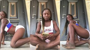 let’s in braid my hair together ... there is no boring moment with crazy bitch