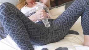Dirty Talk JOI Giving Blowjob & Handjob to Dildo on My Bed in Yoga Pants