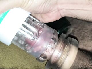 POV: Alone in bed enjoying my automatic suction & rotation machine