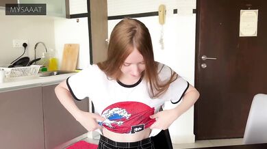 Step sister lost at chess and got a double load in her pussy