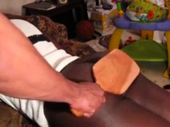 black ass punished with paddle
