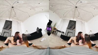 Jadilica Kneels and Sucks while Vivien Doll finally Joins in –