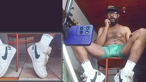 foot fetish - white socks, green undie and feet #footfetish - jun 23, 2025