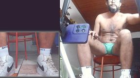 foot fetish - white socks, green undie and feet #footfetish - jun 23, 2025