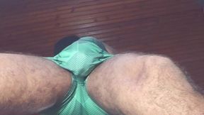 foot fetish - white socks, green undie and feet #footfetish - jun 23, 2025