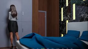 BEING WIFE Christine fica nua pra Goro novamente e brinca com o pau dele