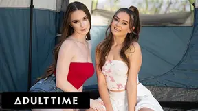 Teen girls finger fuck each other's pussies and play with their big asses