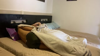 My friend stays home and we end up fucking.