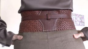 Exciting Belt Fitting with a Linen Skirt, Part 2, Lady Victoria Valente