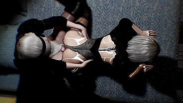 Futa Yorha 2b Is Having Sex with Another 2b Unit - Nier Automata