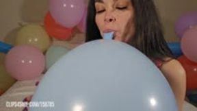 Nail Pop Mouth Tease Balloon Blow Up