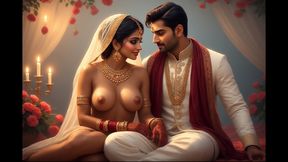 Foursome lucky indian college boy fucks three hot milf in hotel room
