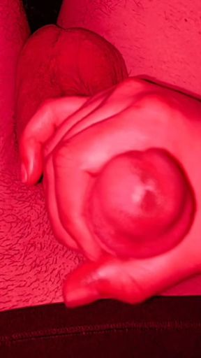 MASTURBATING MY VERY WET PENIS