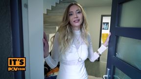ItsPOV - Horny blonde MILF Polina Maxima fucks around on her husband