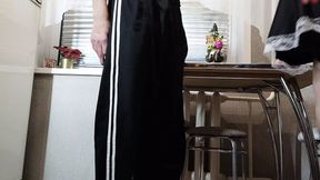 maid pleases master in the kitchen