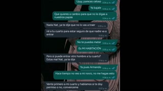 Chat hot con mi hermanastra pequeña no queria pero me la termino cogiendo doggy!  Natasha Caseros
