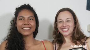 ”Two Raunchy Forest Girls Get Frisky Outside”