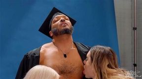 Trans Angels Izzy Wilde Plays With The Photographer When Ivory Mayhem Comes In & Joins For A 3some