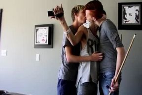 ultra-cute twunks trio-some ravage Each Other moist On The Table
