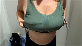 Having fun in a clothing Store - dirty public action with a blonde Girl