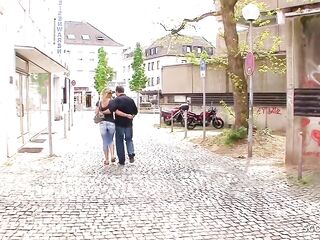 Aged blond woman gave a unfathomable oral pleasure to a sexually excited stranger, previous to they had casual sex