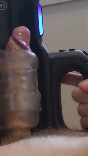 Stunning moment from "Ultra High-speed Motor Masturbator Male Sextoy - Best Orgasm Ever"