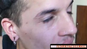 SayUncleNetwork.com - Debaucherous young man threesomes bareback fucking Latino ass