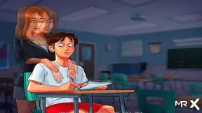 Anime Teens Steamy Summer Lesson: Learning French in Summertime Saga