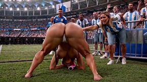 ai-generated at the brazil x argentina game