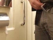 Pissing in a dirty public toilet in the train