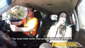 Hot Driving School Hard sex and creampie on 2nd lesson