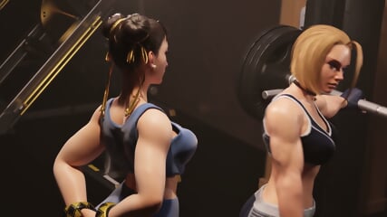 Cammy and Chun Li - Gym