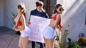 SisLovesMe - Naughty Stepsisters Aria Lee & Luna Rival Seduce Latino Dude With Their Big Butts