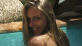 Beautiful Blonde Anjelica Nude In a Tropical Night!