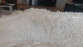 I was masturbating and my girlfriend climbed under the blanket and started eating my pussy homemade