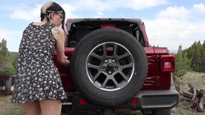 Jeep Adventure Dildo Fuck