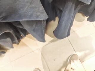 Nicoletta, a Assured 40-Year-Old Woman Who Likes Visiting Clothes Stores to Try on Smaller-Than-Expected Jeans That Highlight Her Beautiful, Exaggerated Curves and Seductive Figure