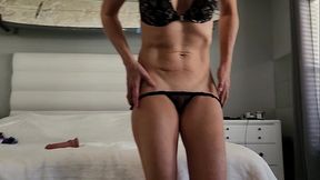 HOT athletic girl gets her ASS fucked with didlo and more