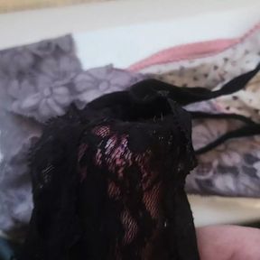 Customer panty wank