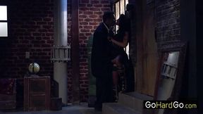 Adriana Chechik Dancer deepthroats him behind the scenes